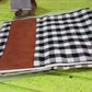 Close-up of the durable fabric and smooth zipper on a 17x17 inch cushion cover.