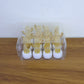 Decorative cactus shaped flameless LED candles lit up adding ambient lighting