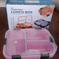 Insulated lunch box with internal compartments, designed for varied Indian meals.