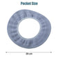 Folded soft fabric elastic toilet seat cover for storage