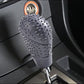 Close-up view of the flexible silicone gear shift knob cover.