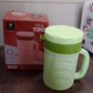 Plastic exterior of insulated thermos flask designed for lightweight and travel use