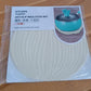 Silicone leaf coaster preventing condensation stains on table surface