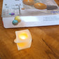 Set of twelve square shape LED flameless tealight candles for ambient lighting