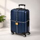 Luggage security chain being used for travel safety