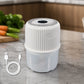 Garlic chopper on kitchen counter with USB cable
