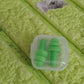 Packaging for the 2-piece set of XcelSafe foam ear plugs, emphasizing portability and ease of storage.