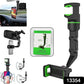 Close-up of the adjustable clip mechanism on the car rear view mobile holder.