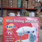 Image showcasing the XcelCraft mini sewing machine's easy bobbin rewinding feature.