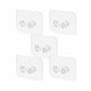 Adhesive hooks set for damage-free home organization