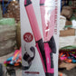 Packaging of the dual function hair straightener and curler.