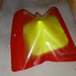 Compact pyramid mobile phone stand ideal for car dashboard use