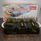 Elegant spice jar set with ergonomic handle tray for dining and storage