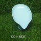 Lifestyle shot of the leaf-shaped soap dish, keeping a bar of soap perfectly dry and clean.