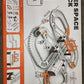 Components of the Space Race Track Set laid out for assembly.