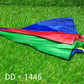 Side view of the versatile umbrella hat, ideal for all weather conditions.