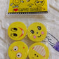 The complete emoji eraser set neatly presented on a clean white background.