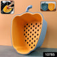 Close-up of pepper shape washing bowl showing removable colander strainer
