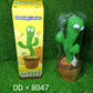 Close-up of the playful dancing cactus toy showcasing its expressive face.