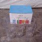 Packaging of the Ganesh Classic Plastic Glasses Set, indicating product details.