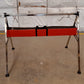 Disassembled components of the portable baby swing stand