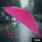 Elegant hook grip umbrella showcasing durable windproof frame