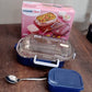 Portable lunch box set with stainless steel inner and BPA-free outer shell