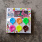Brightly colored clay for kids, encouraging sensory development.