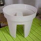 Balcony flower pot holder set displayed for gardening and gardening tools