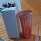 Studded cold cup tumbler packaged and ready for shipping