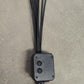 Solar LED fiber optic garden light illuminating outdoor path