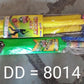 Detailed shot of the plastic cricket bat and ball, emphasizing the lightweight and child-friendly design.