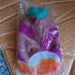 Hot water bottle bag showing durable rubber and protective soft cover
