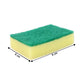 Side view of the wear-resistant cleaning scrub sponge showing its thickness.
