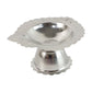 Compact and traditional puja diya stand made from steel
