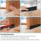 Weatherproof silicone door seal strip protecting from outdoor elements