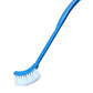 Durable plastic toilet cleaning brush, essential for maintaining bathroom hygiene.