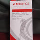 Portable single hole puncher showcasing its compact size for easy carrying.