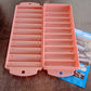 Reusable plastic ice mold to make slim ice sticks