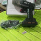 Person using the portable car vacuum cleaner to clean crumbs and debris from car seats.