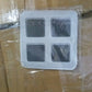 Demonstration of the repair kit fixing a torn mosquito net, restoring its integrity quickly.