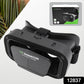 Black 3D VR Box Headset compatible with iPhone and Android smartphones