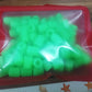 Unboxed luminous glow tyre valve caps illustrating universal design