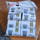 Set of strong eco-friendly trash bags for household use