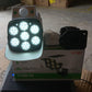 Packaging for the AutoSafeo solar outdoor motion sensor dummy security light.