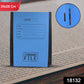 Filora A4 file folder with a spring mechanism for secure document storage.