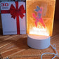 Box packaging for Lord Shree Ram 3D LED night lamp showing product details