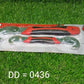 Angled view of the durable red and black Quick Snap N Grip adjustable wrench set.