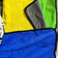 Close photo revealing fine microfiber cleaning cloth texture