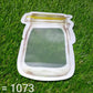 Empty 150ml reusable food storage pouch, showcasing its clear design.